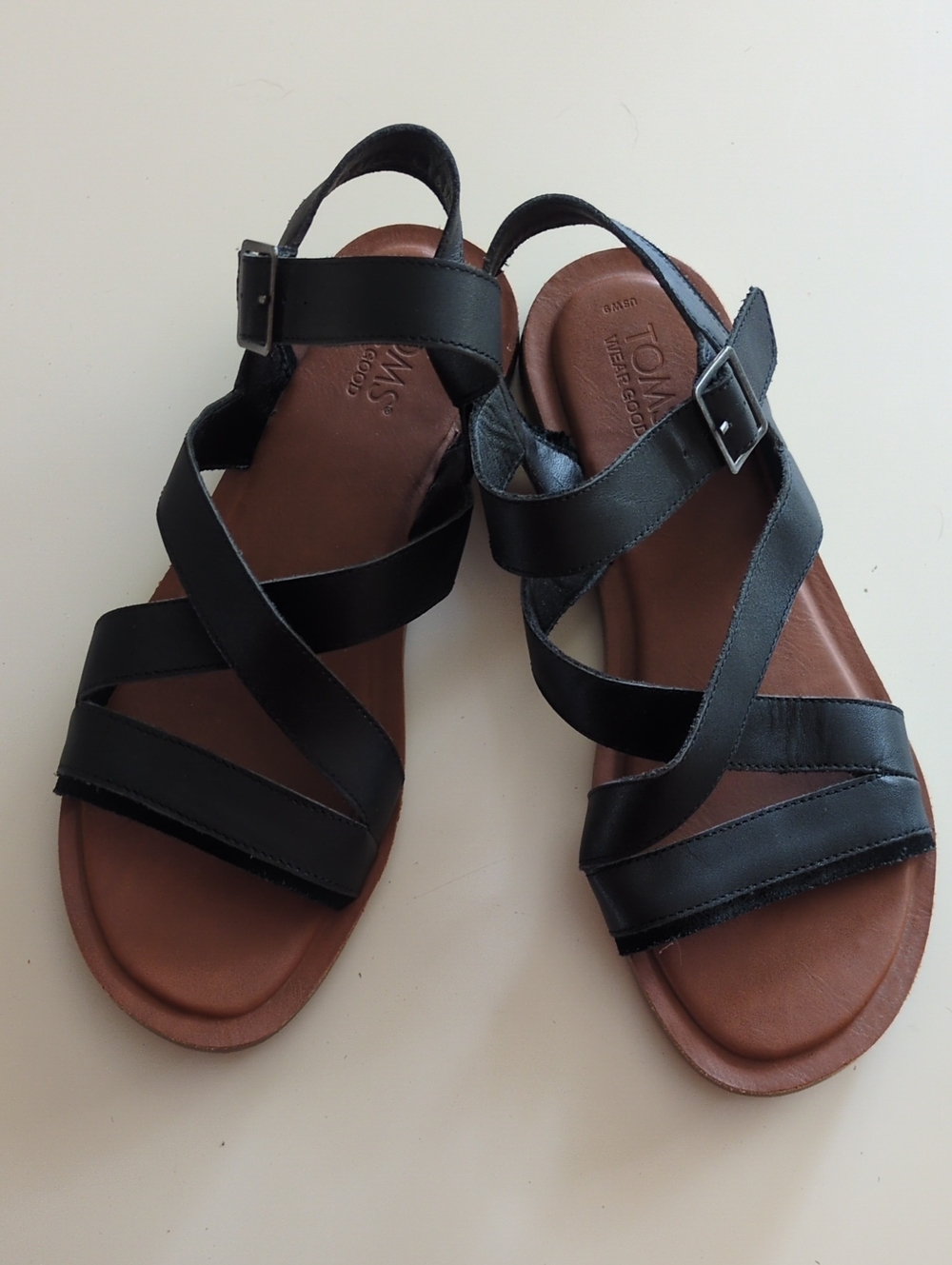 Tom's Sloane Women's Black Strappy Sandals